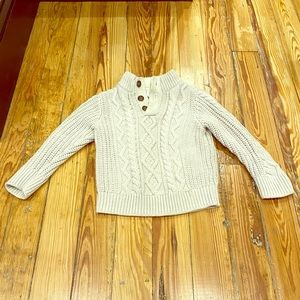 BOGO! Gap knit sweater with fleece trim